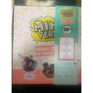New - Miniverse Make it Mini Food Ice Cream Social Playset (Not edible)